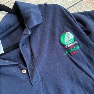 Heineken Mens size 2xl Gildan Navy Polo Shirt with Embroidered Logo